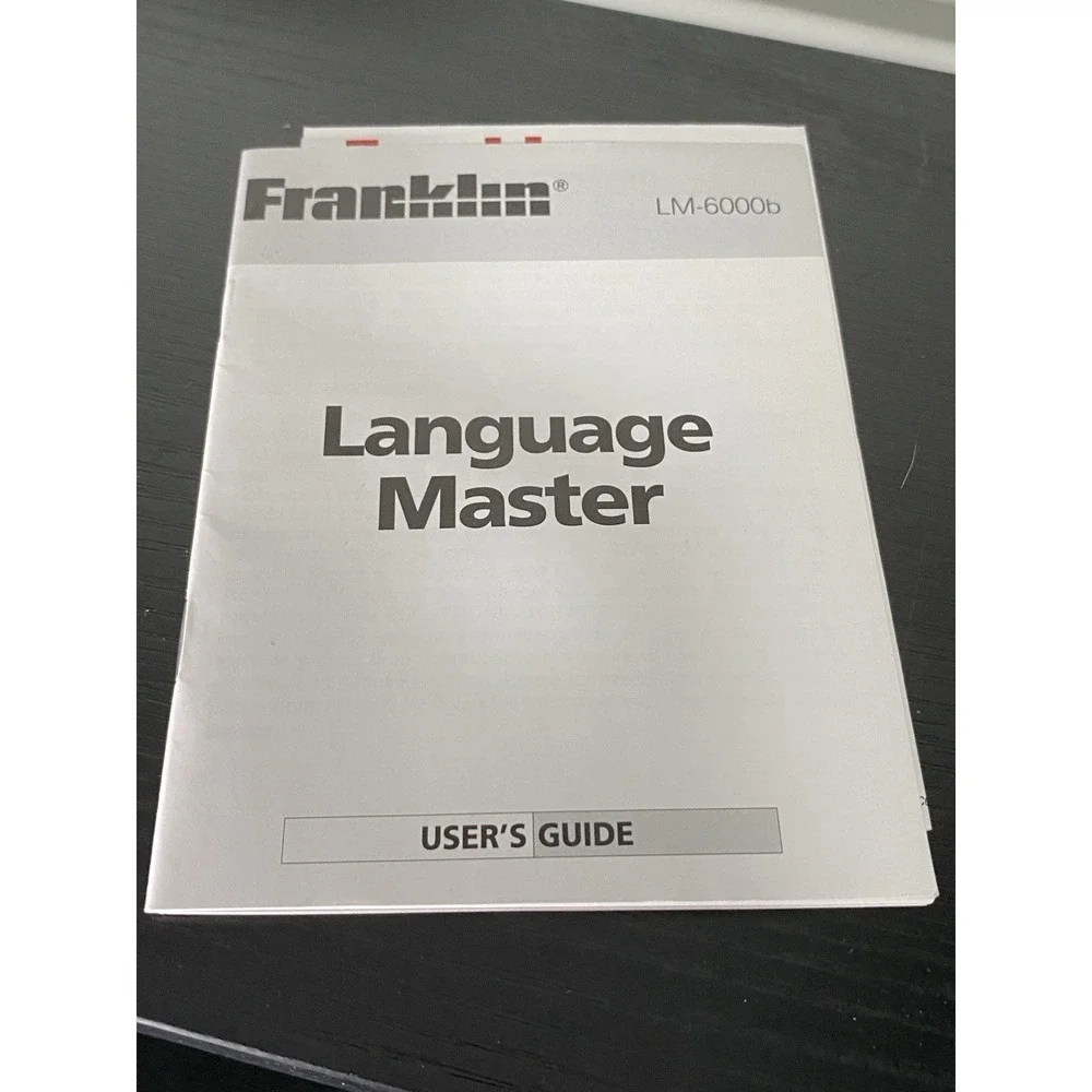 Franklin LM-6000b Speaking Language Master Dictionary Thesaurus Tested Working